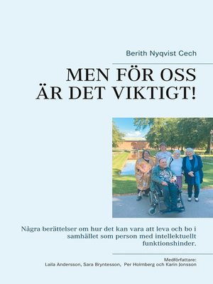 cover image of MEN FÖR OSS ÄR DET VIKTIGT!